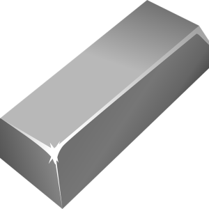 Silver bullion PNG