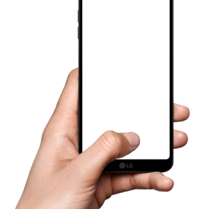 Phone in hand PNG