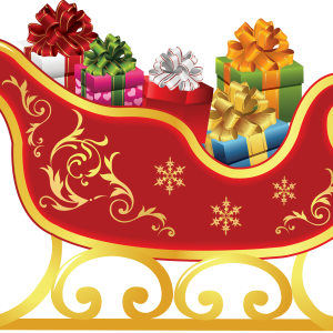 Santa sleigh PNG