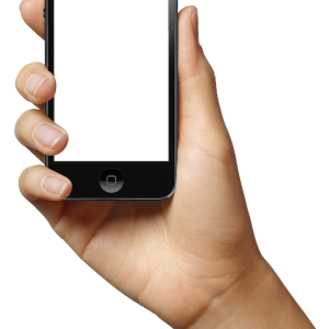 Phone in hand PNG