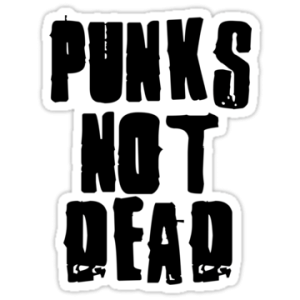 Punks not dead PNG