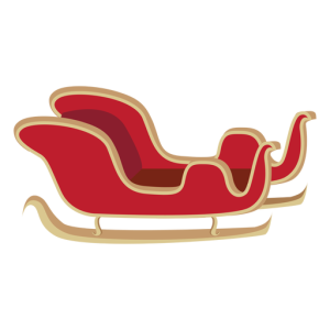 Santa sleigh PNG