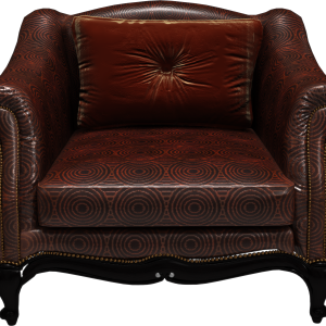 Brown armchair PNG image