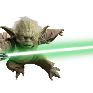 Yoda PNG with sword