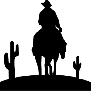 Cowboy silhouette PNG