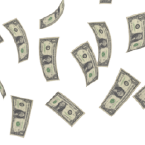 Falling money PNG