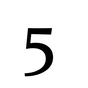 Number 5 PNG