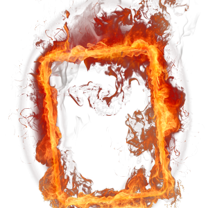 Fire frame PNG image