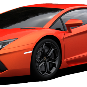 Red Lamborghini car PNG image