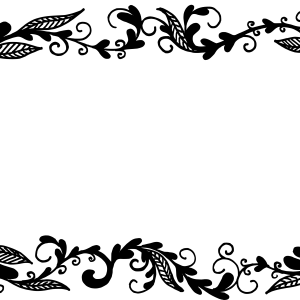 Floral frame PNG