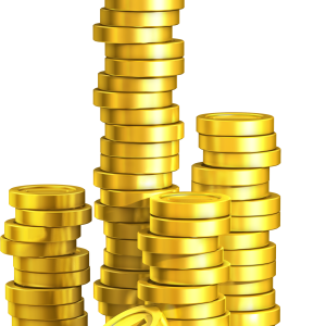 Gold coins PNG image