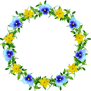 Floral frame PNG