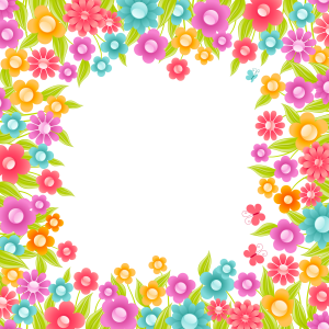 Floral frame PNG