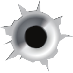 bullet shot hole PNG image