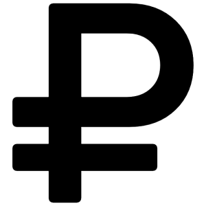 Russian ruble PNG