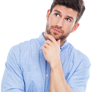 Thinking man PNG