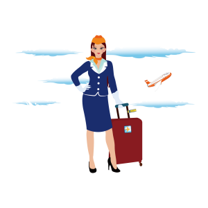 Stewardess PNG