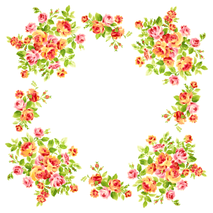 Floral frame PNG