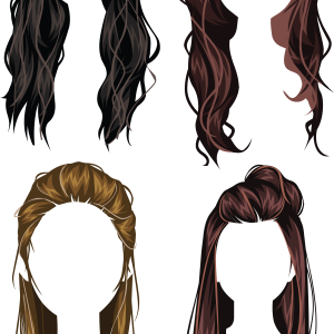Hair wig PNG