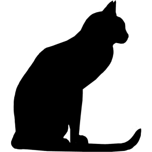 Cat black siluette PNG