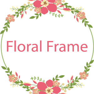 Floral frame PNG