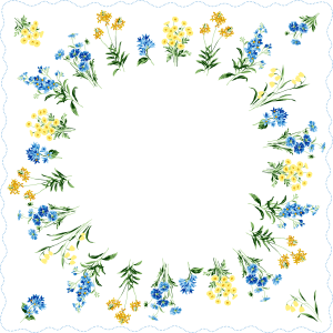 Floral frame PNG