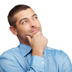 Thinking man PNG