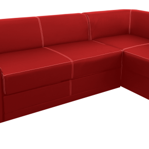 Red sofa PNG image