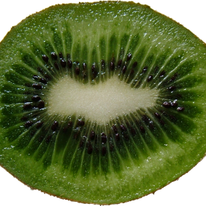 Green cutted kiwi PNG image