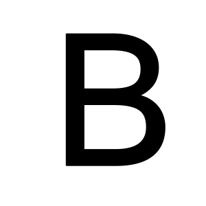 Letter B PNG