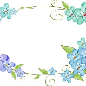Floral frame PNG