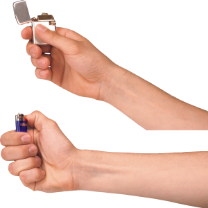 lighter in hand PNG