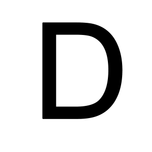 letter D PNG