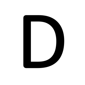 letter D PNG