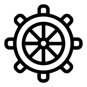 Ship's wheel, rudder PNG