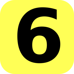 Number 6 PNG