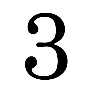 Number 3 PNG