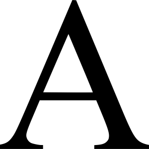 letter A PNG