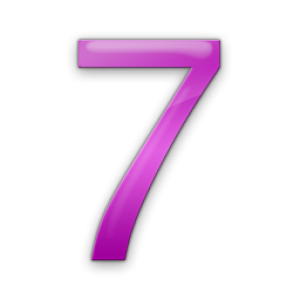 number 7 PNG
