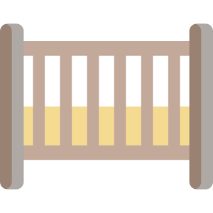 Infant bed, crib PNG