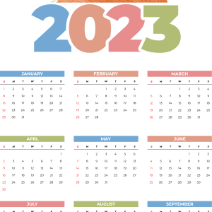 Calendar 2023 PNG