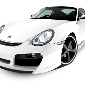 Porsche car PNG image
