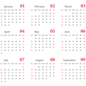 Calendar 2023 PNG