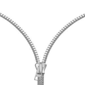 open zipper PNG image