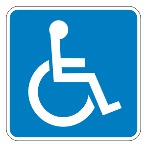 Disabled handicap symbol PNG