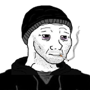 Wojak doomer PNG