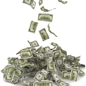 Falling money PNG