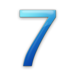 number 7 PNG