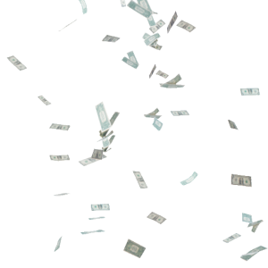 Falling money PNG