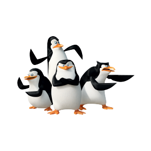 Madagascar penguins PNG